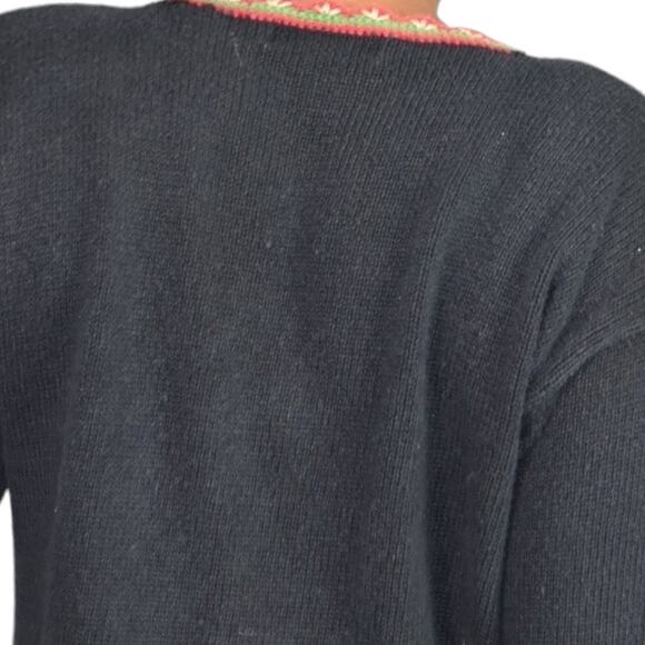 Ugly Christmas Sweater Vintage Toy Soldier Embroidery Ornaments XMAS Size Large - Picture 5 of 16